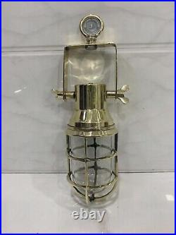 Nautical Brass Bulkhead Pendant Light Fixture Antique Vintage Ceiling Decoration