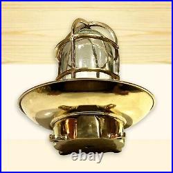 Nautical Bulkhead Light Antique Brass Vintage Marine Ceiling Light Home Decors