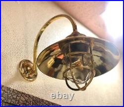 Nautical Interior Decoration Vintage Style Brass Bulkhead Wall Mount Light Set 2