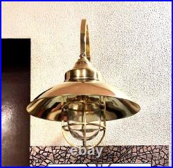 Nautical Interior Decoration Vintage Style Brass Bulkhead Wall Mount Light Set 2