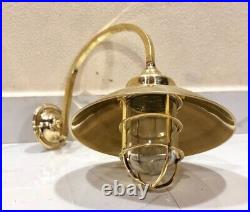 Nautical Interior Decoration Vintage Style Brass Bulkhead Wall Mount Light Set 2