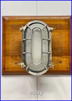 Nautical Marine Aluminum Wall Passageway Ship Antique Light with white glass