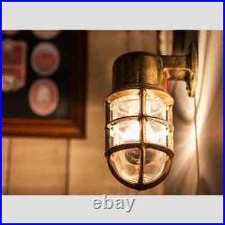 Nautical Marine Indoor-Outdoor lights Reclaimed Vintage Brass Light Set of 2