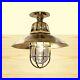 Nautical-Marine-Light-Brass-Bulkhead-Vintage-Ship-Antique-Ceiling-Light-01-of