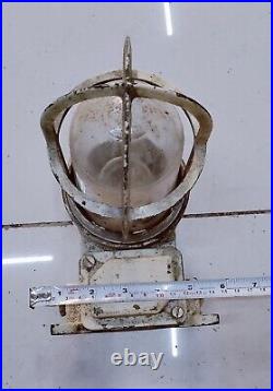 Nautical Marine Original Antique Old Brass Vintage Ship Swan Wall Light Lot 2