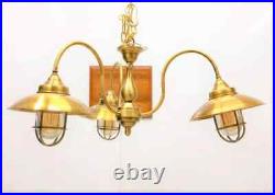 Nautical Marine Smooth Brass Pendant/Ceiling/Hanging Vintage Light