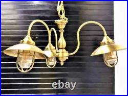 Nautical Marine Smooth Brass Pendant/Ceiling/Hanging Vintage Light