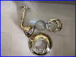 Nautical Marine Swan Brass Wiska Wall Light with Brass Shade Set of 2