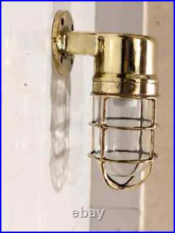 Nautical Marine Vintage Style Bulkhead PassageWay Brass Wall Light Fixtures