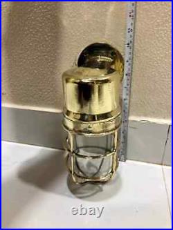 Nautical Marine Vintage Style Bulkhead PassageWay Brass Wall Light Fixtures