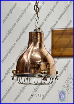 Nautical Maritime New Antique Copper Marine Cargo Pendant / Hanging Ship Light
