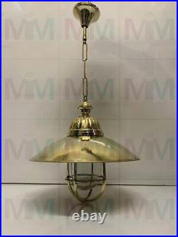 Nautical Modern Style Vintage Solid Brass Antique Hanging Pendant Light Fixture