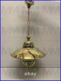 Nautical Modern Style Vintage Solid Brass Antique Hanging Pendant Light Fixture