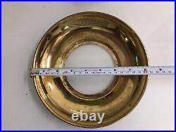 Nautical Original Brass Ceiling Mount Vintage Wiska Bulkhead Light with Shade