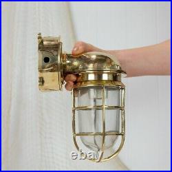 Nautical Ship Marine New Solid Brass Passageway Bulkhead Light Junction Box