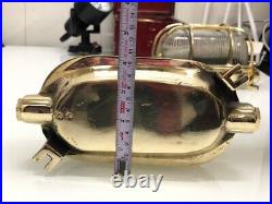 Nautical Solid Brass Marine Ship Lights Wall /Cover Passageway Light Set Of 2