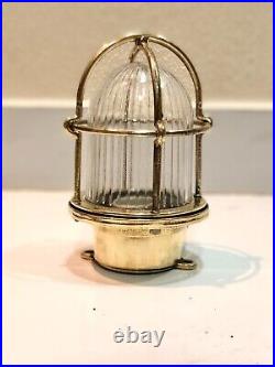 Nautical Style Original Vintage Brass Old Ship Bulkhead Ceiling Passage Light