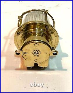 Nautical Style Original Vintage Brass Old Ship Bulkhead Ceiling Passage Light