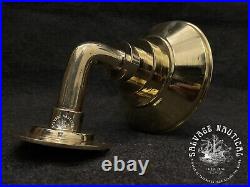 Nautical Style Wall Sconce Bulkhead Light Solid Brass With Shade