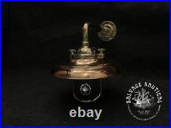 Nautical Style Wall Sconce New Brass Ship Bulkhead Light With Copper Shade