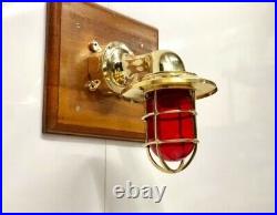 Nautical Vintage Antique New Exterior Bulkhead Solid Brass Wall Light Fixture