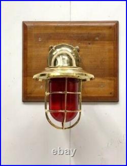 Nautical Vintage Antique New Exterior Bulkhead Solid Brass Wall Light Fixture