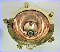 Nautical Vintage Ceiling Ship Cargo Pendant Hanging Spot Light Copper&brass 1 Ps