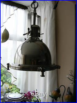 Nautical Vintage Industrial Style Ceiling Chrome Spotlight Pendant Light