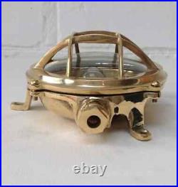 Nautical Vintage Light Solid Brass Marine Bulkhead Antique Deck Light 2 Pcs