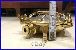 Nautical Vintage Light Solid Brass Marine Bulkhead Antique Deck Light 2 Pcs