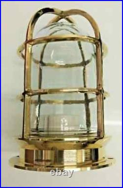 Nautical Vintage Style Alley Way Brass Bulkhead Ceiling Post Mounted Light 1pcs