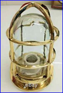 Nautical Vintage Style Alley Way Brass Bulkhead Ceiling Post Mounted Light 1pcs