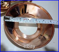 Nautical Vintage Style Alley Way Brass & Copper Shade New Light Set Of 2