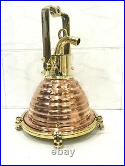 Nautical Vintage Style Cargo Pendant Copper & Brass Hanging Spot Light 1 Pcs