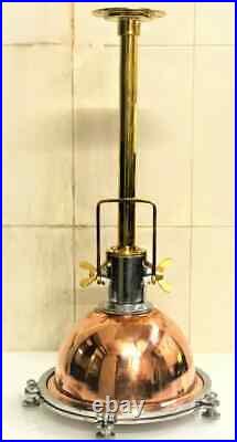 Nautical Vintage Style Ceiling Cargo Pendant Spot Light Fixtur Copper&brass 1pcs