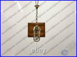 Nautical Vintage Style Ceiling Chandelier Marine Pendant Light With Brass Chain