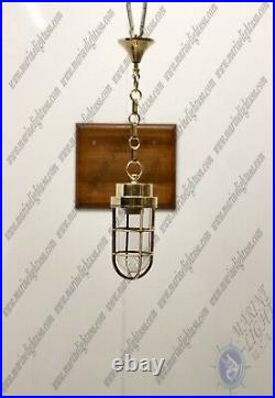 Nautical Vintage Style Ceiling Chandelier Marine Pendant Light With Brass Chain