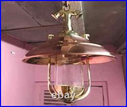 Nautical Vintage Style Hanging Bulkhead Brass & Copper Shade New Light 1pcs