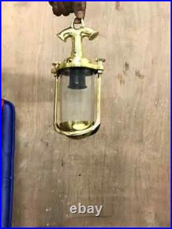 Nautical Vintage Style Hanging Bulkhead Brass & Copper Shade New Light 1pcs