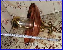 Nautical Vintage Style Hanging Bulkhead Brass & Copper Shade New Light 1pcs