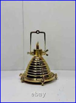 Nautical Vintage Style Marine Brass Hanging Cargo Pendant Spot Light Fixture 1PS