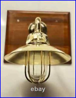 Nautical Vintage Style Passageway Wall Mount Solid Brass Light Fixture 2 Pcs