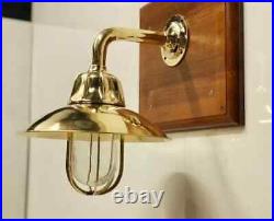 Nautical Vintage Style Passageway Wall Mount Solid Brass Light Fixture 2 Pcs