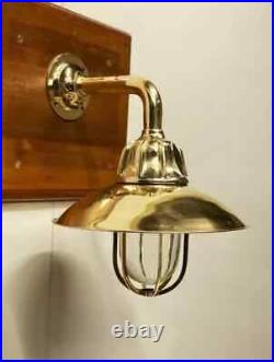 Nautical Vintage Style Passageway Wall Mount Solid Brass Light Fixture 2 Pcs