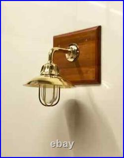 Nautical Vintage Style Passageway Wall Mount Solid Brass Light Fixture 2 Pcs