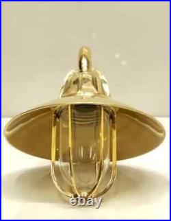 Nautical Vintage Style Passageway Wall Mount Solid Brass Light Fixture 2 Pcs