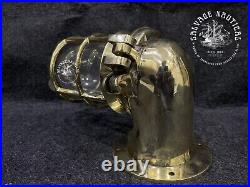 Nautical Vintage Style Solid Brass Wall Décor Bulkhead Light Fixture 2 Pcs