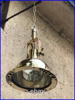 Nautical Vintage Style Wiska Cargo Pendent Spot Brass Hanging New Light