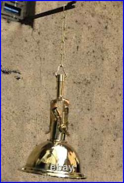 Nautical Vintage Style Wiska Cargo Pendent Spot Brass Hanging New Light