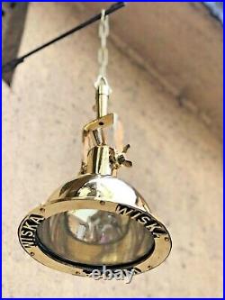 Nautical Vintage Style Wiska Cargo Pendent Spot Brass Hanging New Light 1pcs